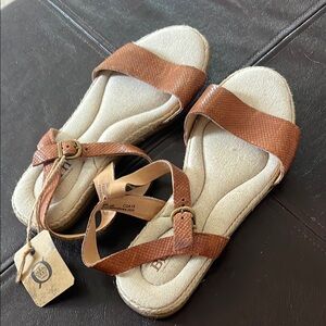Born Tan Espadrille Sandals
